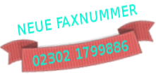 Neue Faxnummer 02302 1799886